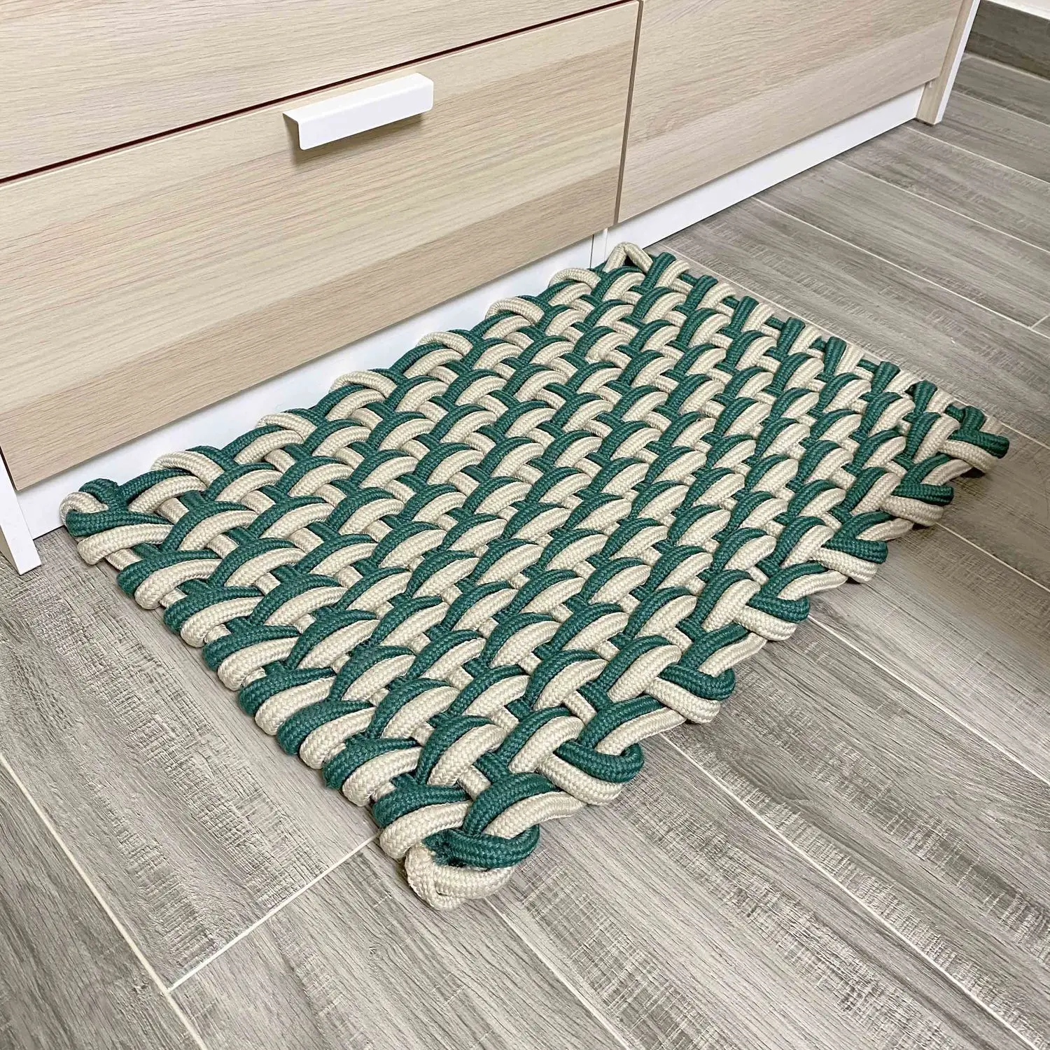 

Entrance Super Thick Floor Mats Handmade Carpet Lover Knot Weaving Carpets Indoor and Outdoor Non-slip Absorbent Door Mat