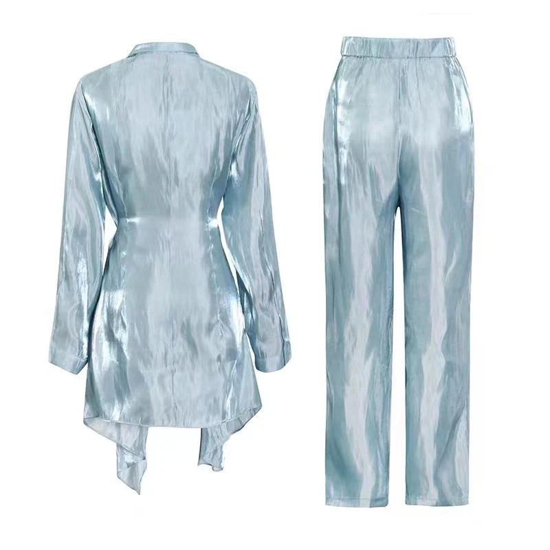 Женские осенние комплекты из двух предметов Топ с длинным рукавом и