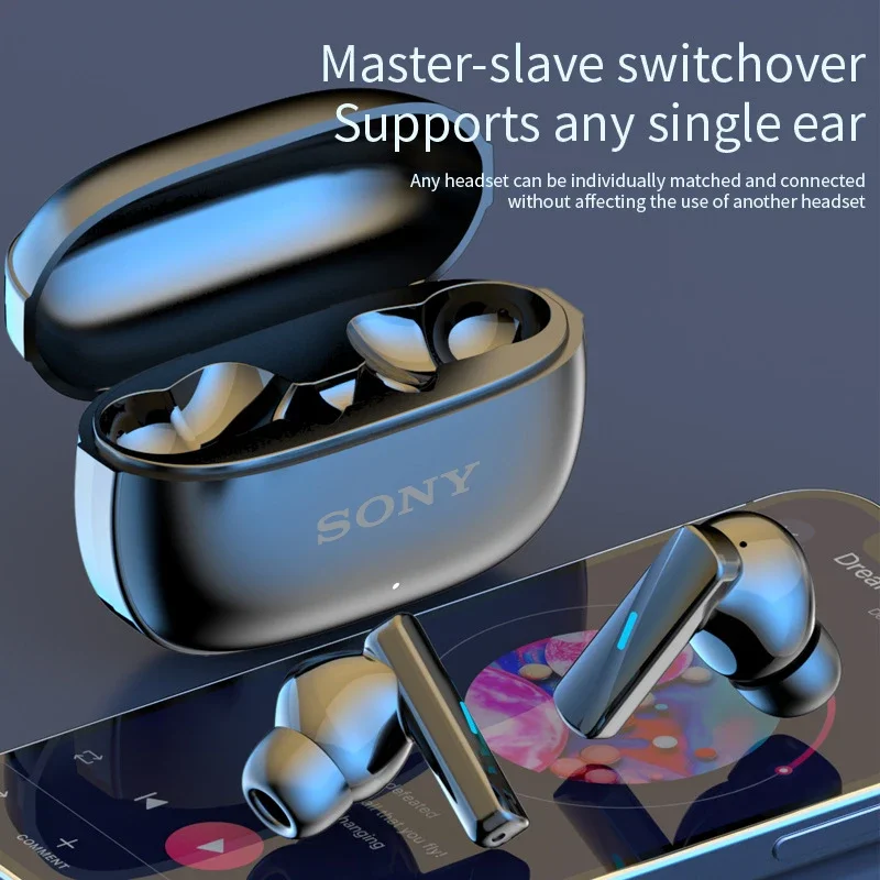 Фото Оригинальные беспроводные Bluetooth-наушники Sony Mate 50 TWS, настоящие спортивные наушники Hi-Fi, стерео игровая водонепроницаемая гарнитура с микрофоном №4