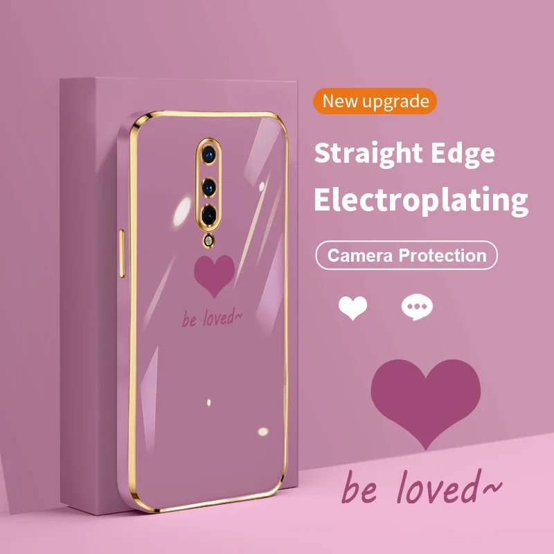 

Love Heart Case for OnePlus 8 8T 9 9 Pro Nord 2 CE 2 5G Shockproof Bumper Electroplated Back Cover