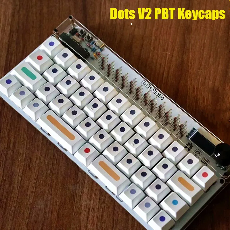 GMK Cherry Profile V2 Dots PBT Keycap PC Gamer Mechanical Keyboard Custom White Keycap Alice80 2.25U 2.75U 7U Spacebar MX Switch
