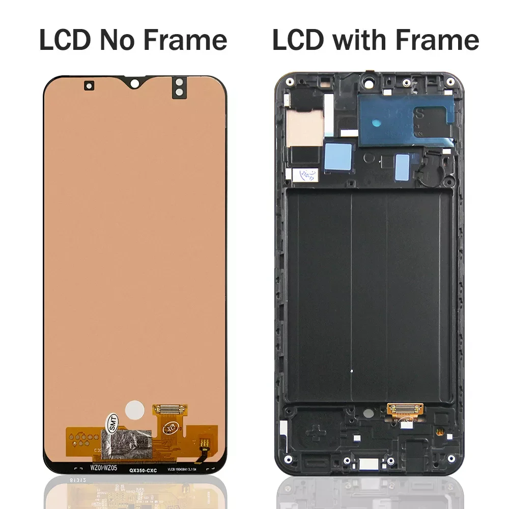 

New Fashion For Samsung galaxy a50 a505 A505F/DS A505F A505FD Galaxy A50 LCD Display Touch Screen Digitizer Assembly with Frame