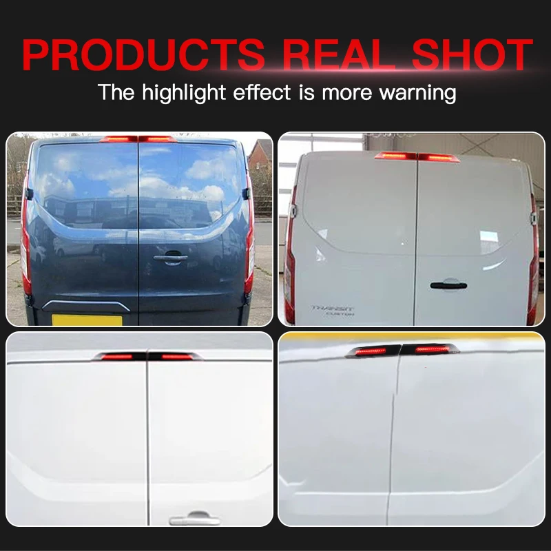 2 шт. 12 В для Ford Transit Custom 2016-up 12 В светодиодный 3-й третий стоп-сигнал, заднее крепление высокого уровня, стоп-сигнал, аксессуары OEM # 2009953 (art.: 3920cdf1e3752) - 3920cdf1e3752