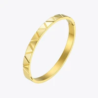 enfashion stainless steel cuff bracelets bangles for women gold color simple punk viking bracelet fashion jewelry 2020 bd192009