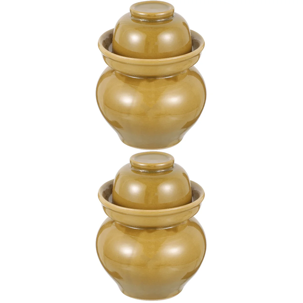 

Керамическая банка для Марин, 2 шт., керамический герметичный контейнер, герметизирующая банка для дома (хаки)