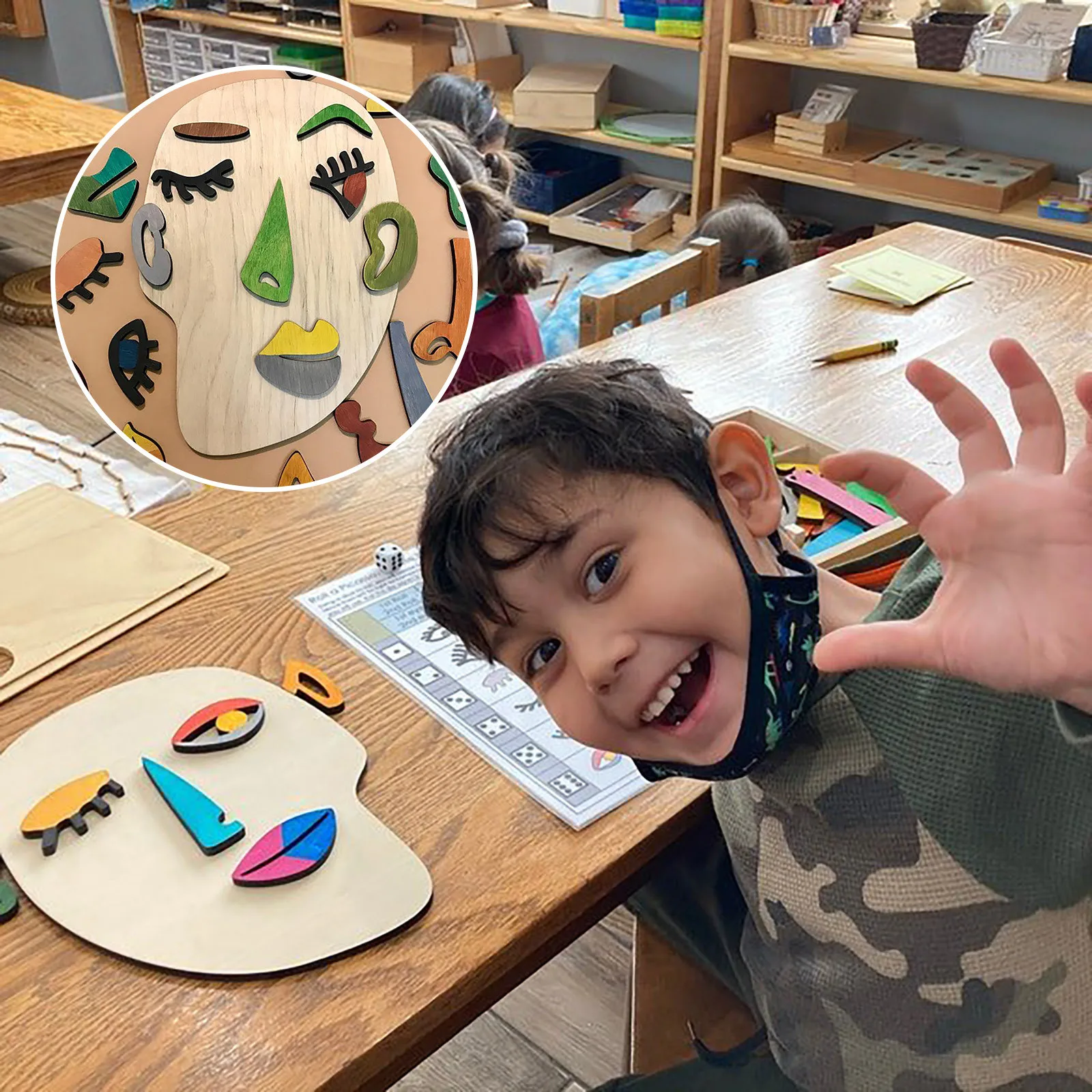 Творческие декоративные доски для красивого лица обучающие игрушки детей