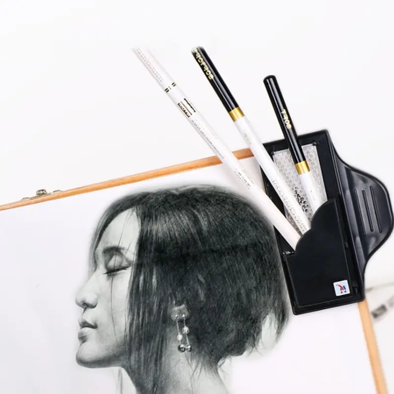 

Профессиональный угльный карандаш для заточки, художественный школьный скетч, доска для рисования, зажим для карандаша, инструменты для за...