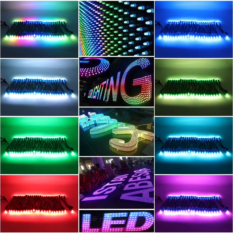 100 шт./лот 12 мм WS2811 2811 IC RGB светодиодный модуль освещения IP68 5 в