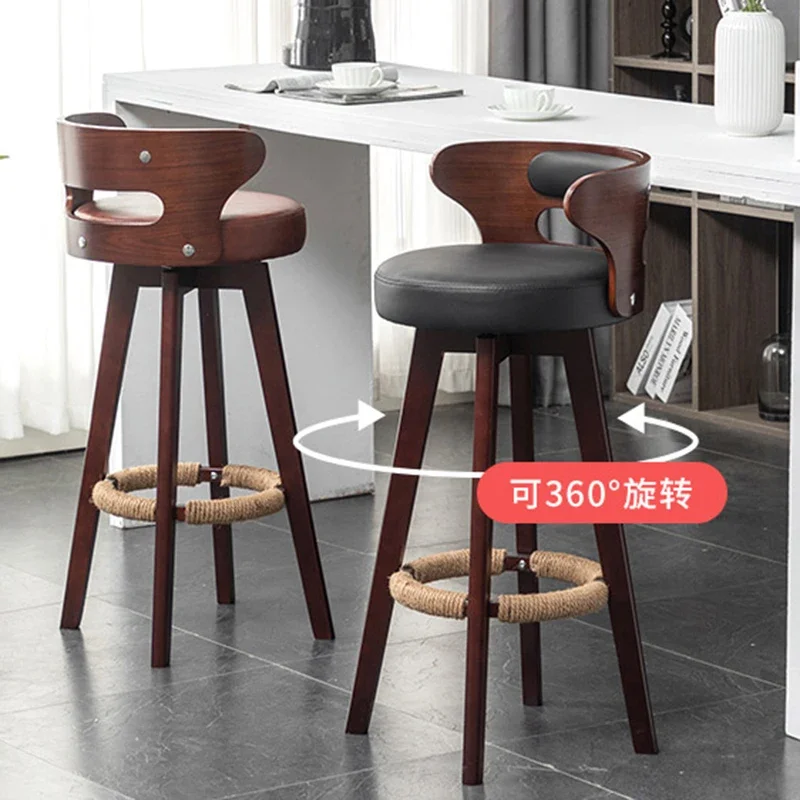 Деревянные барные стулья с отделкой акцентом вращающийся остров приемника