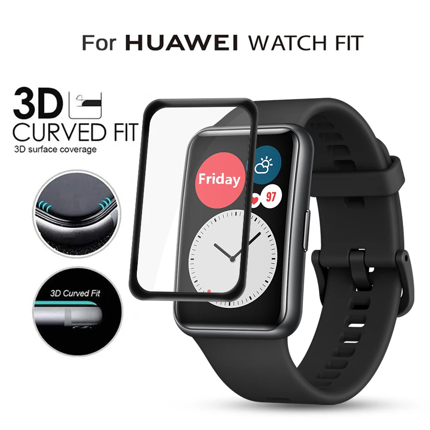 

3 шт., мягкая защитная пленка для смарт-часов Huawei Watch Fit / Honor Watch ES