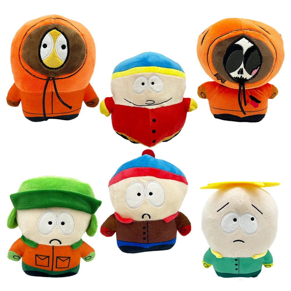 

New 15-20cm South Parks Plush Toy Skeleton Kenny Kyle Kaman Character Figure Plushie Stuffed Dolls Toys Kids Birthday Xmas Gift