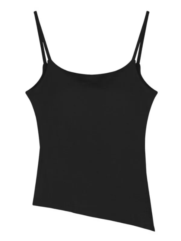 Новая острая девушка с нагрудной подушкой подвесной ремень маленький Топ