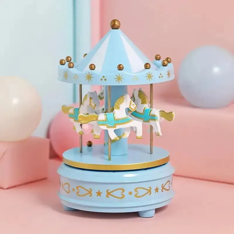 

Музыкальная шкатулка-карусель 4 лошадки