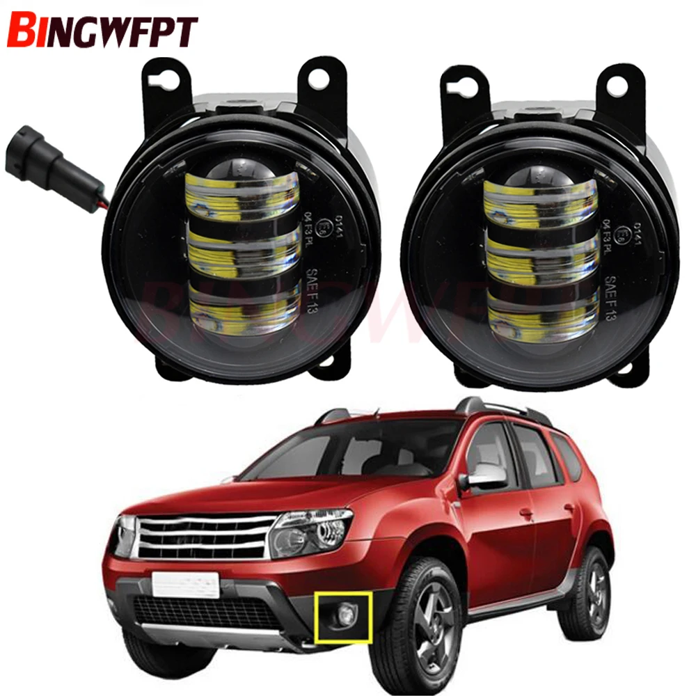 

2PCS Car H11 LED Fog Lamp headlight 12V For Renault Duster Closed Off-Road Vehicle 2012 2013 2014 2015
