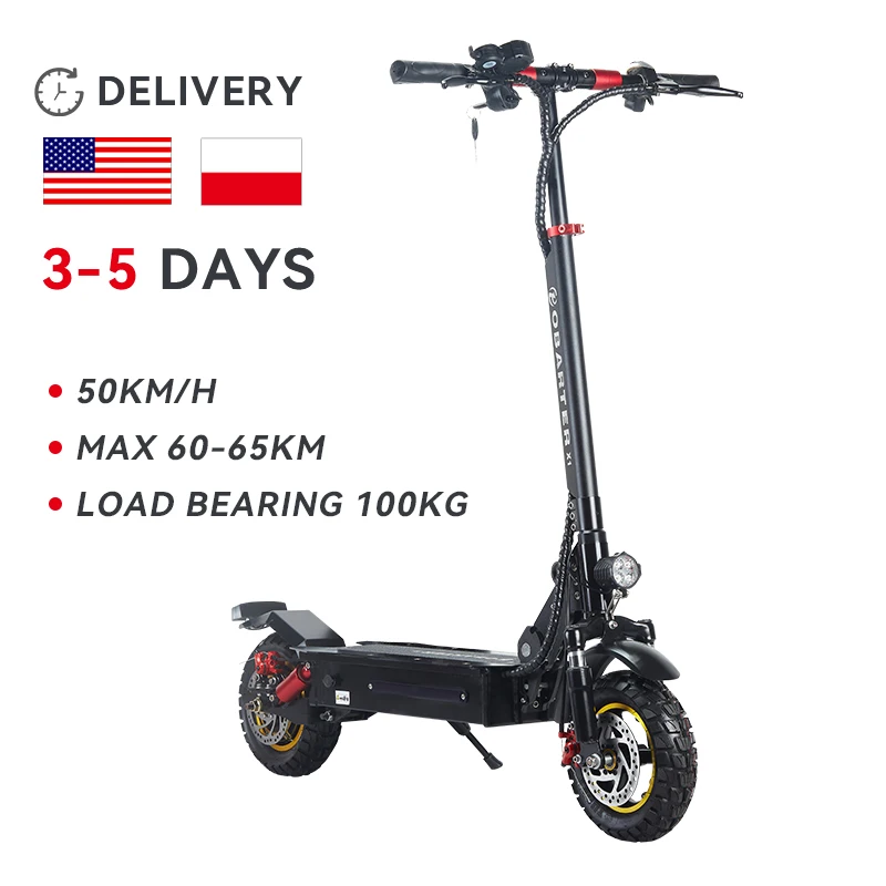 

Arwibon 48V 1000W 21AH OBARTER X1 Electric Scooter 10 Inch Fat Tire Foldable City High Speed Dual Drive Motor Adults E Scooters