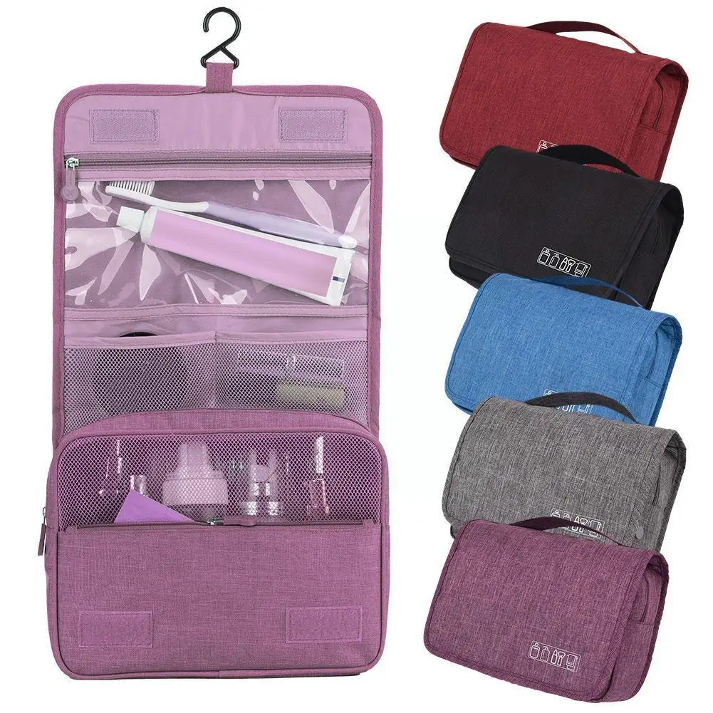 

Large Capacity Makeup Bag Travel Makeup Organizer Bag Storage Bathroom Storage Bag Washing Brush Waterproof Hanging V5R2