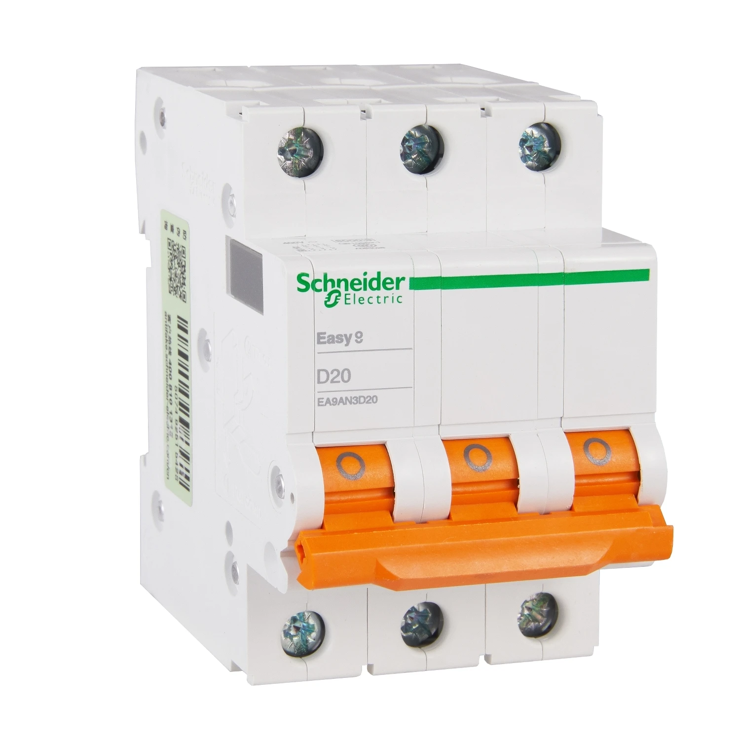EA9AN3D20 Миниатюрный автоматический выключатель Schneider серии EA9 3P D20A
