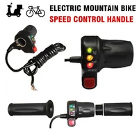 1 pair e bike scooter thumb throttle speed control adapter wth battery indicator for 243648v electric bike parts