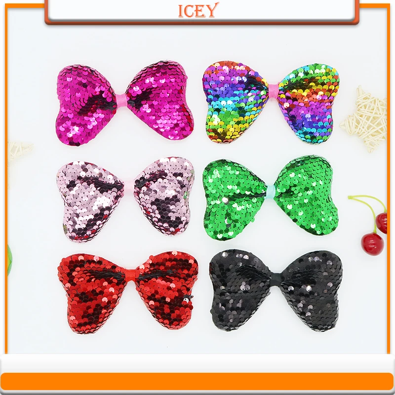 

Sequin diy large sponge bow decorative accessories children's small fresh hair