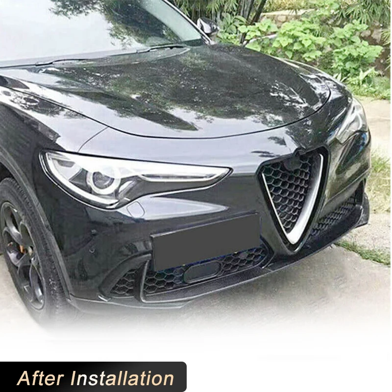 Автомобильный передний бампер сплиттер для губ спойлер из углеродного волокна