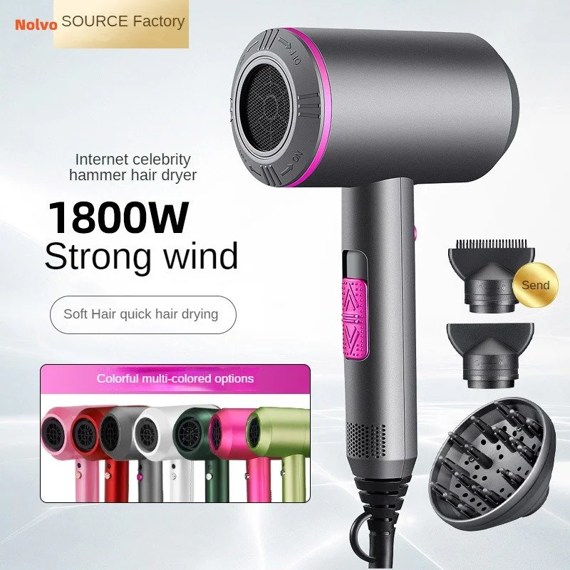 

2000W High Power Hair Dryer 2 Temperature Adjustable Hot Cold Wind Air Blower Professional Negative Ion Blow Dryer Hair Styling