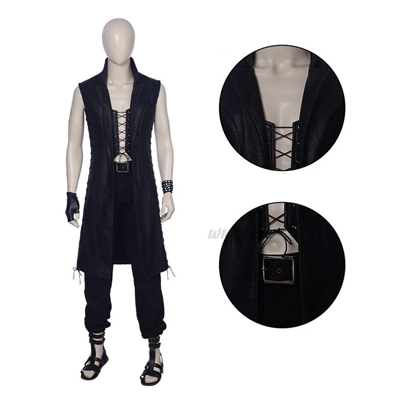 Дьявол игра DMC 5 V Vitale Косплей Костюм Парик May Cry Униформа Наряд на заказ Хэллоуин