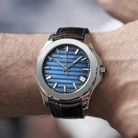 agelocer men watch top brand luxury mechanical watch male waterproof power reserve 80 hours automatic wrist watch blue clock