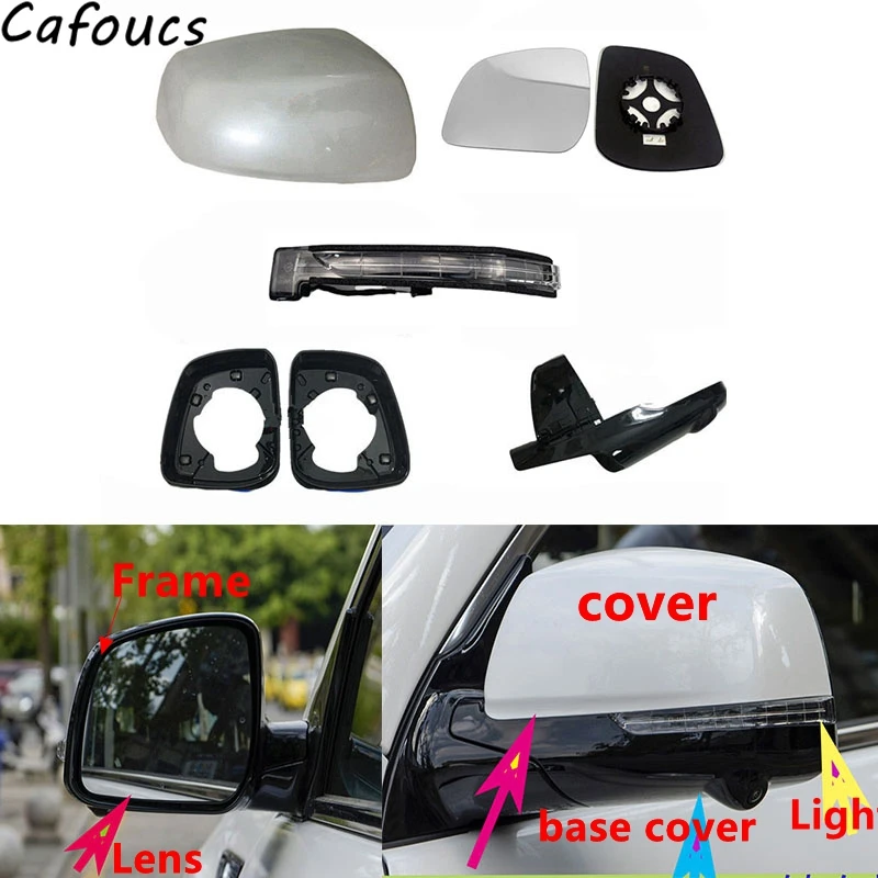 

Cafoucs Reversing Mirror Assembly Cover/Turn Light/ Frame/Base Cover Rearview Lens With Heated For Great Wall Haval H9 2015-2020