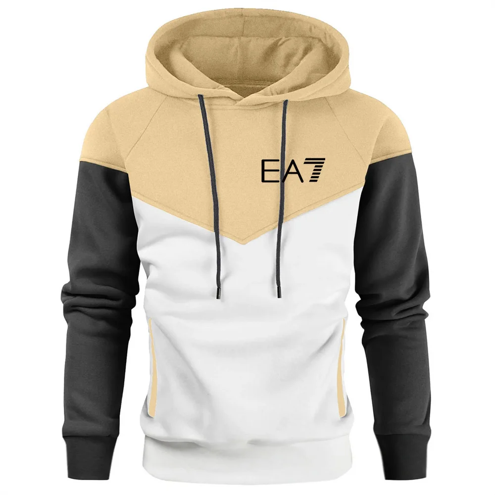 Tolstovka Мужская зимняя толстовка с капюшоном и флисовой подкладкой в повседневном