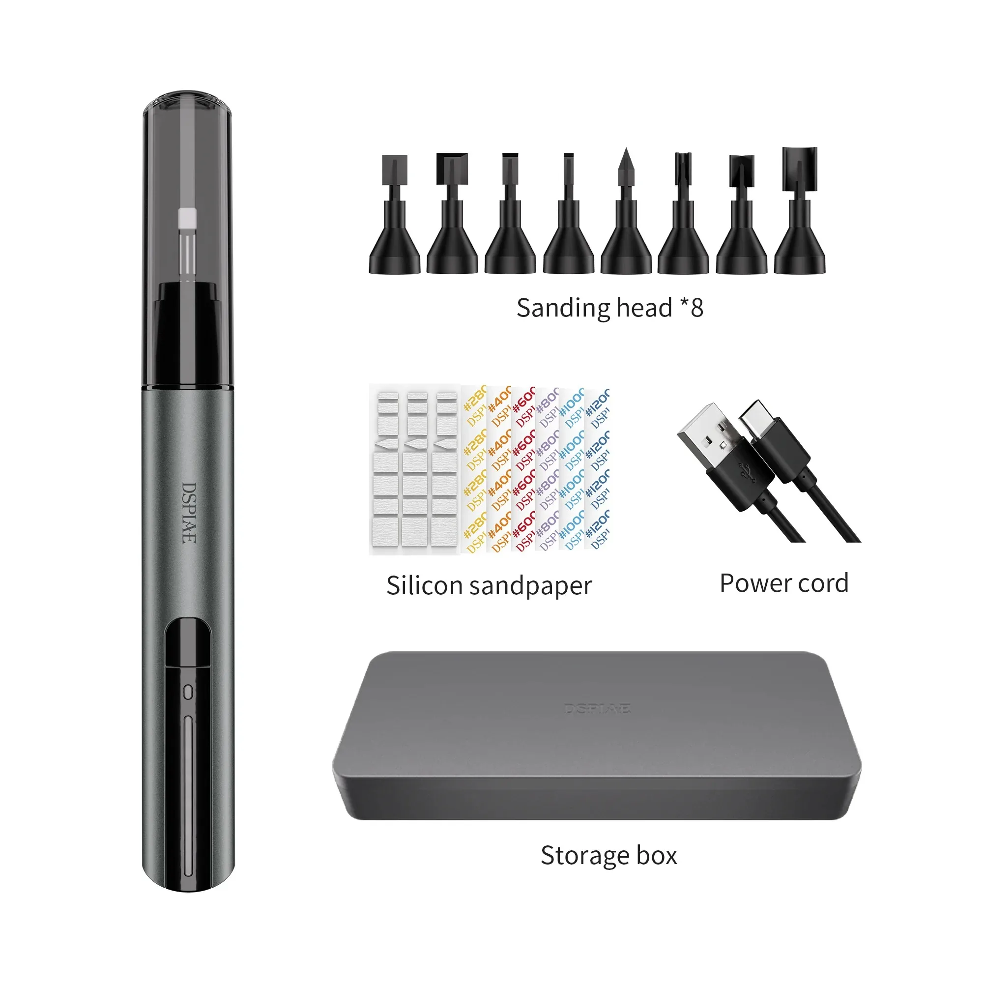 

DSPIAE ES-A PRO «Illusive Shadow» PRO Поршневая электрическая шлифовальная машина для модели Gundam, военное здание, хобби, шлифовальная ручка, инструмент