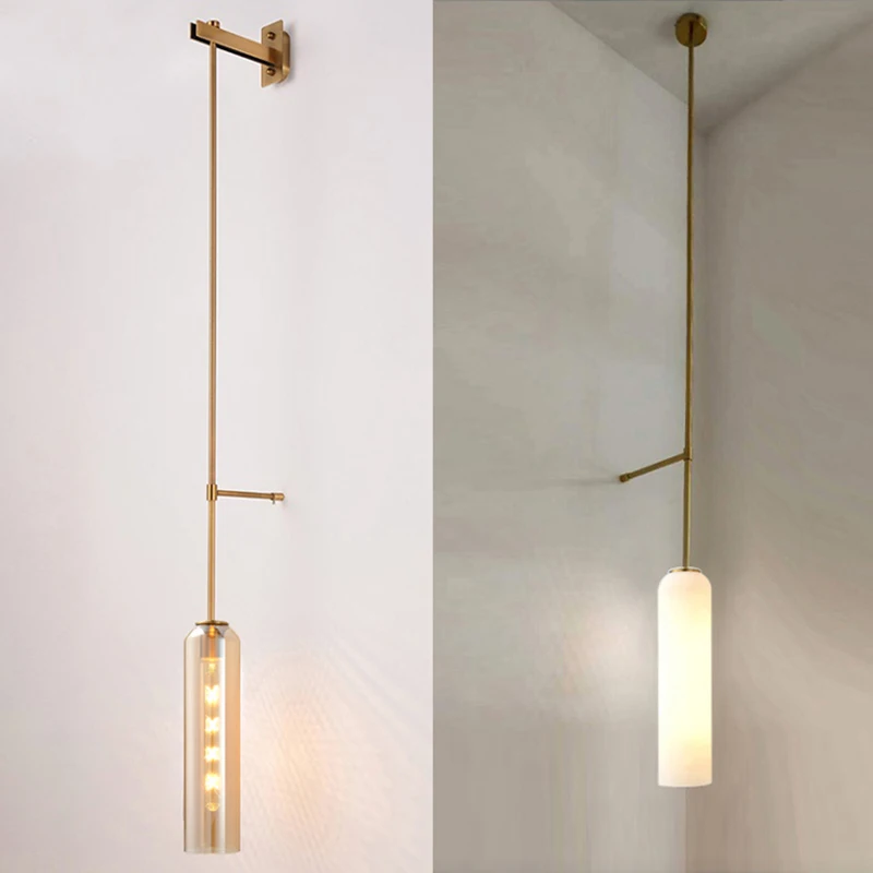 Современный роскошный стеклянный настенный светильник для дома гостиной фон