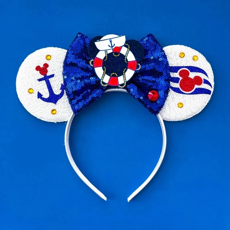 Повязка на голову с якорем в виде основы Диснея женские аксессуары для волос