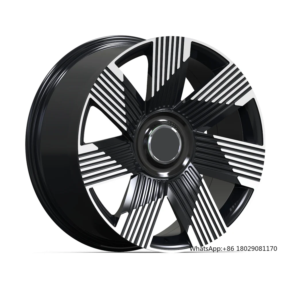 Черный обод машинного лица из полированного сплава 22x9 22x10 5 5x120 вогнутое кованое