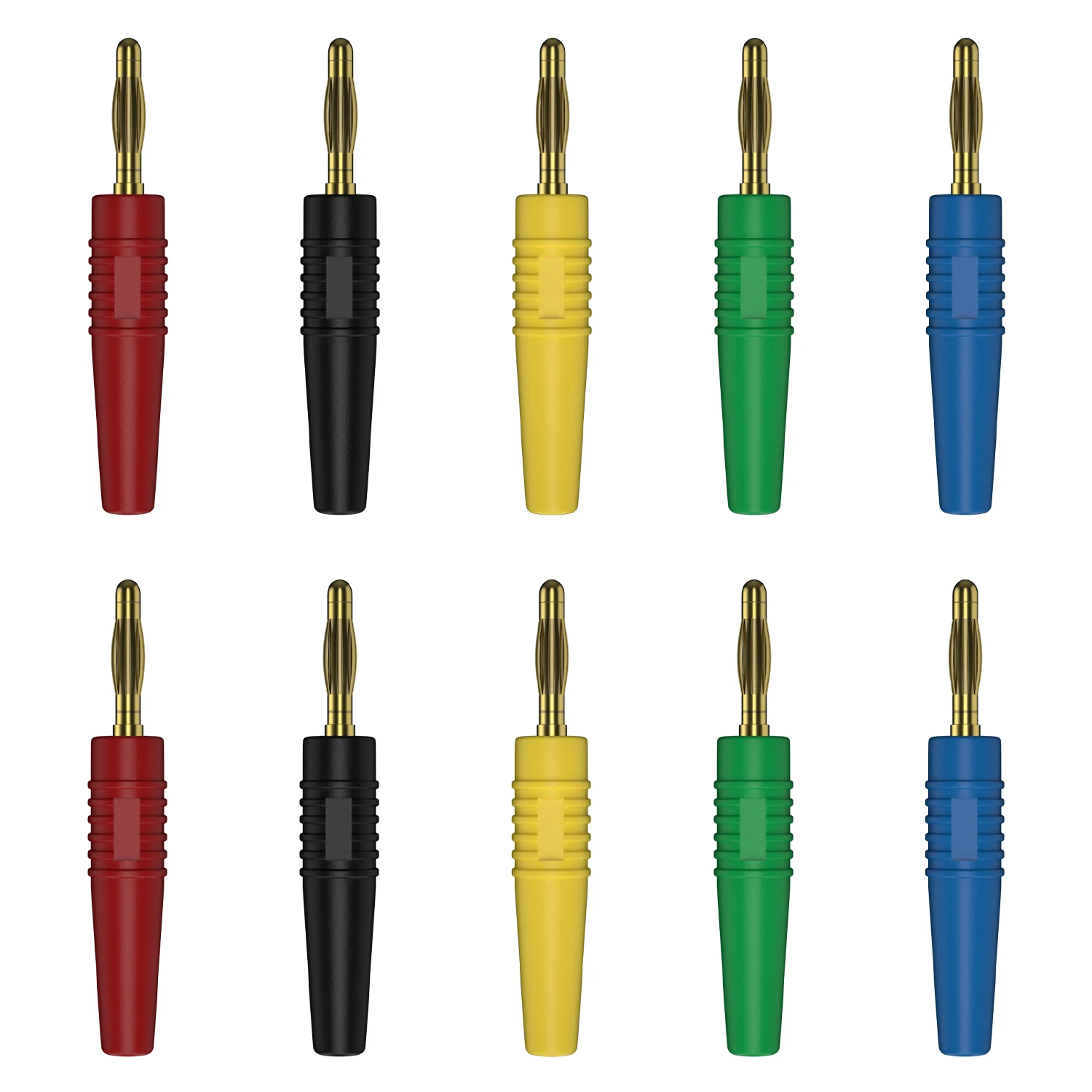 

QSS золотые банановые разъёмы 2 мм, набор из 10 штук