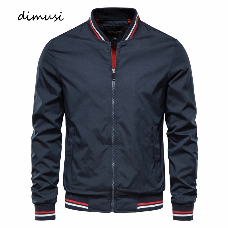 

DIMUSI Men's Bomber Jacket Casual Men Outwear Windbreaker Coats Fashion Male Slim Fit Sportswear Baseball Pilot Jackets Clothing