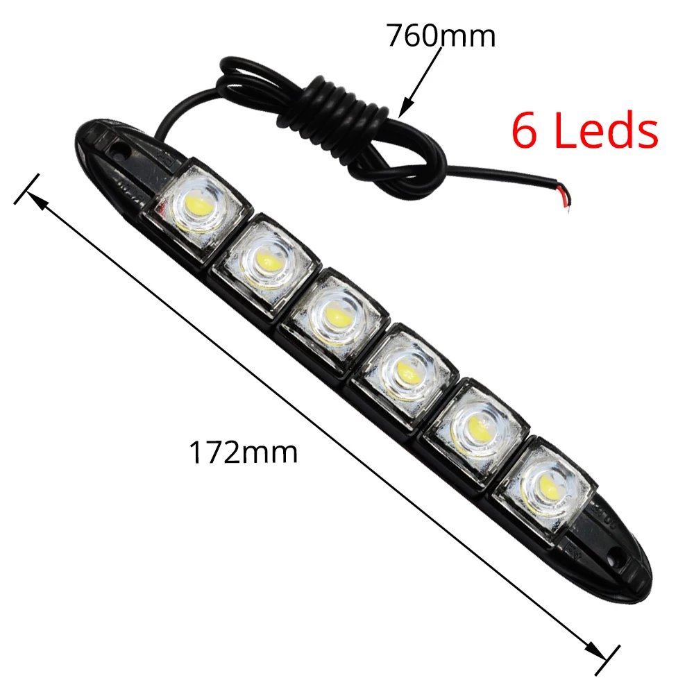 

1 Шт. COB 5W LED Дневные Ходовые Огни, Гибкая Лента, Белый Свет, Противотуманные Фары, Сигнальная Лампа Для Audi Q5 12V