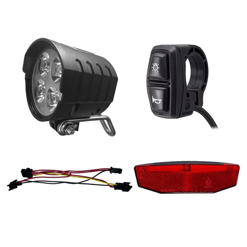 

36V48V52V60V Front And Rear Light Set With DK226 Light Horn Turning Switch E-Bike Light