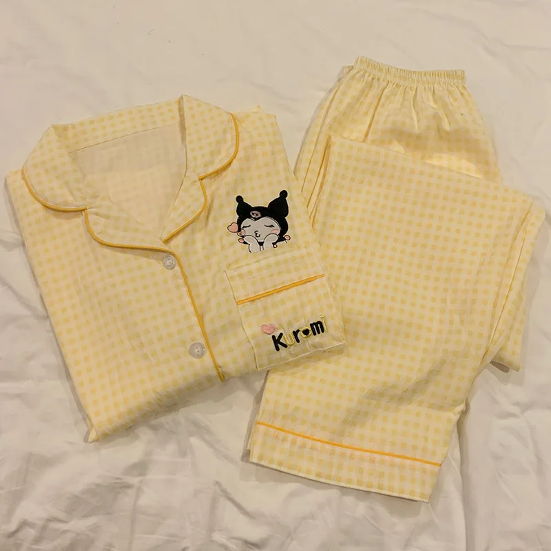 Пижамы Kulomie зимние брюки с длинными рукавами комплект из двух предметов чистого