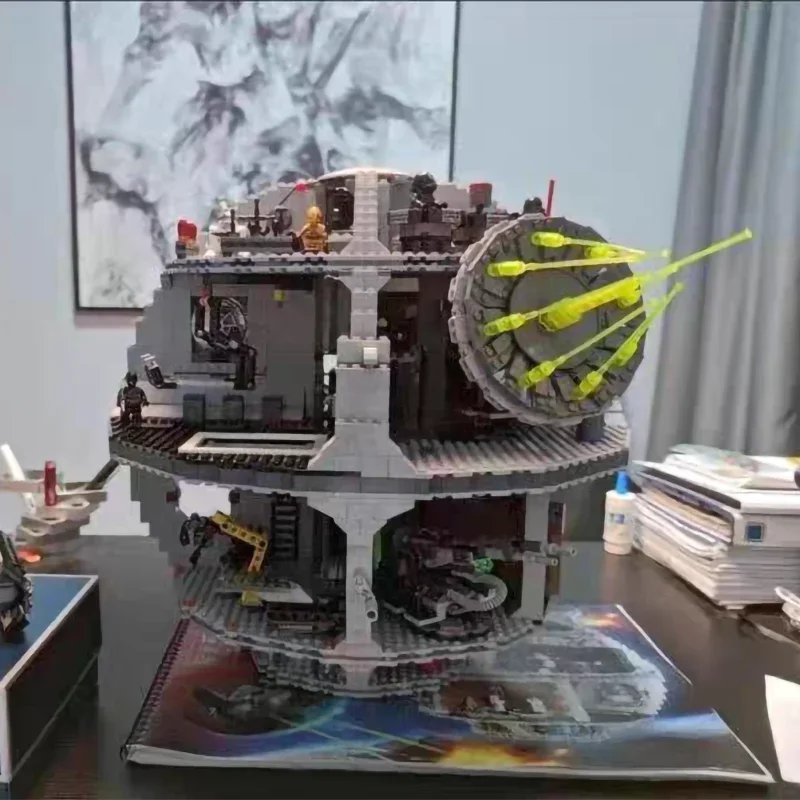 Светодиодные фонари Быстрая доставка DS-1 Платформа MOC Дисплей Death Star Great Ultimate