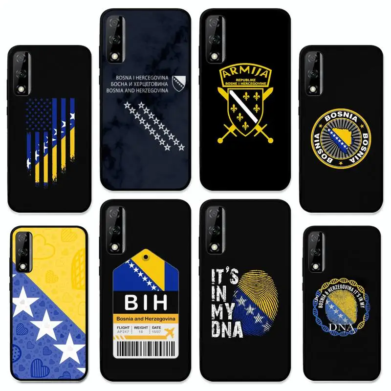 

Bosnia and Herzegovina Passport Phone Case for Huawei Y 6 9 7 5 8s prime 2019 2018 enjoy 7 plus