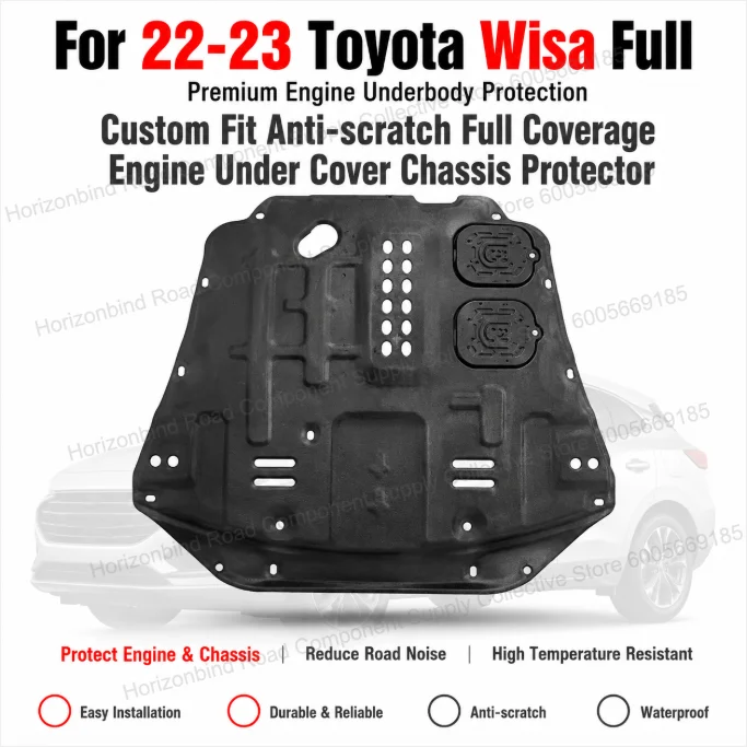 Фото Защитная пластина для двигателя Custom Fit, защита днища для Toyota Wisa 22-23, полное покрытие шасси №1