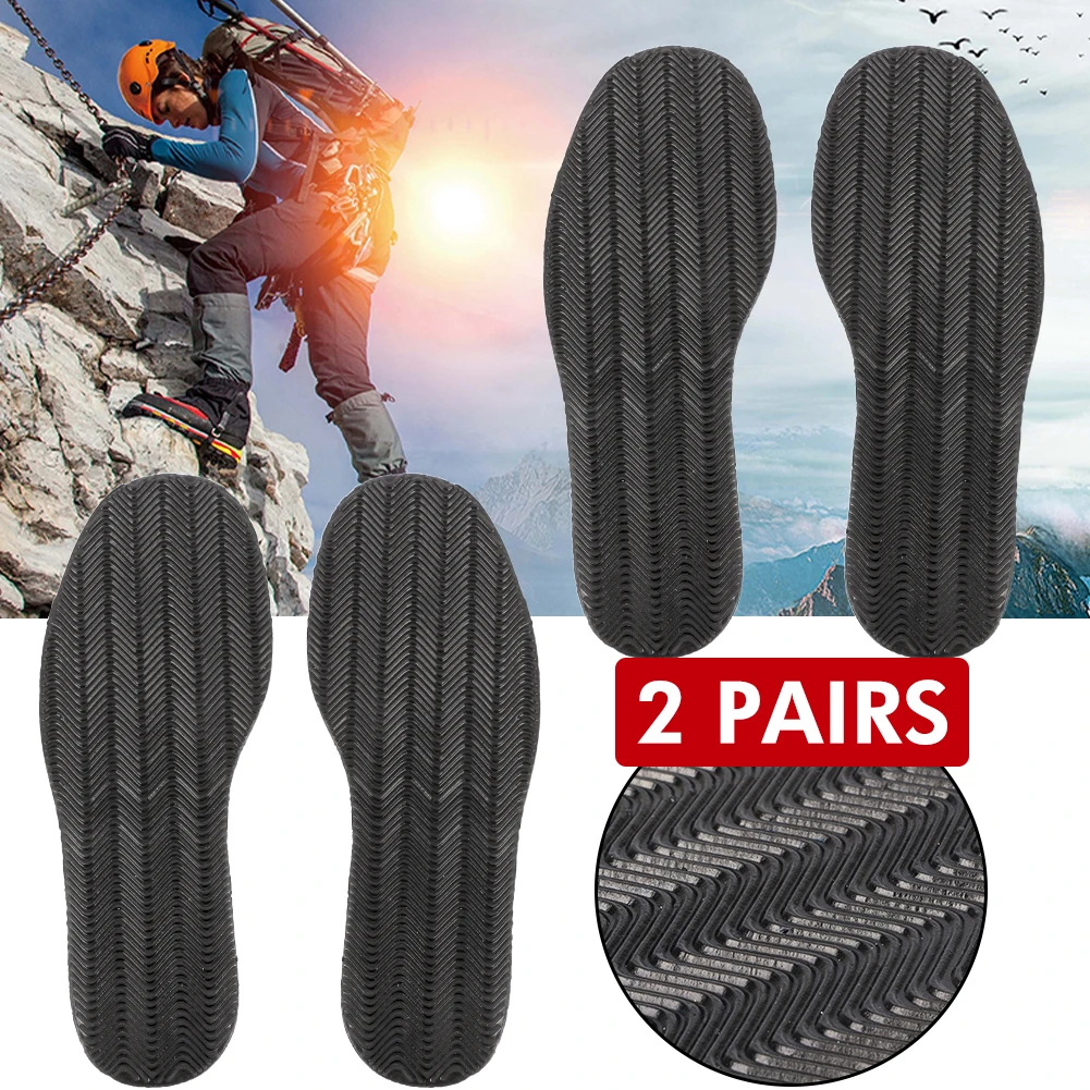 

2 пары Противоскользящих износостойких резиновых вставок «сделай сам» на полной подошве для ремонта обуви с волнистым рисунком 29 × 11,5 × 0,2 см