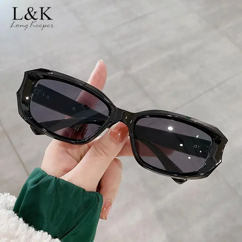

Longkeeper Sunglasses Woman Vintage Outdoor Shades Retro Square Black Sun Glasses Uv400 Retro Trend Punk Eyeglasses for Male