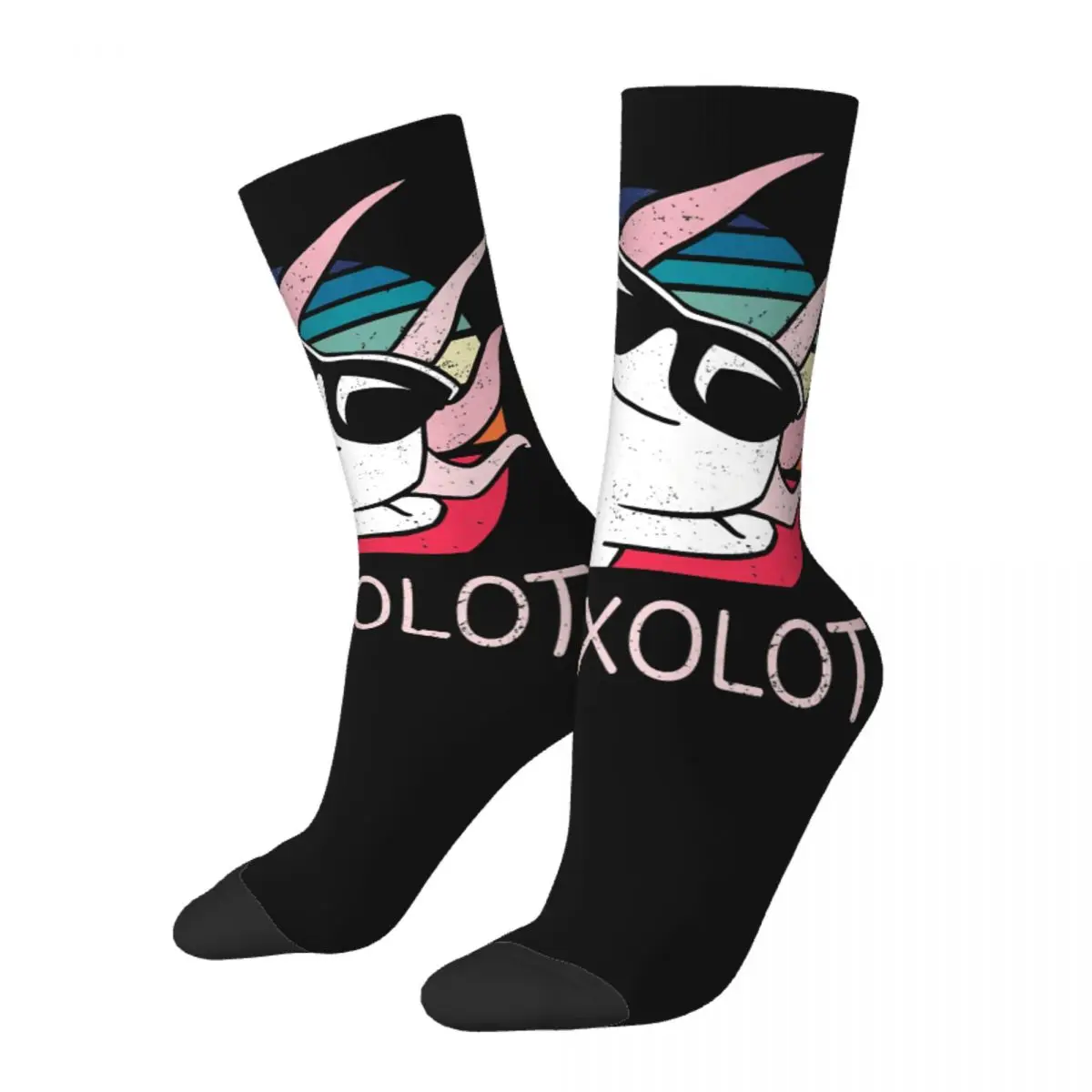 

Забавные сумасшедшие носки для мужчин Relaxolotl хип-хоп Harajuku Axolotl счастливый влюбленный бесшовный узор с принтом для мальчиков Повседневный подарок