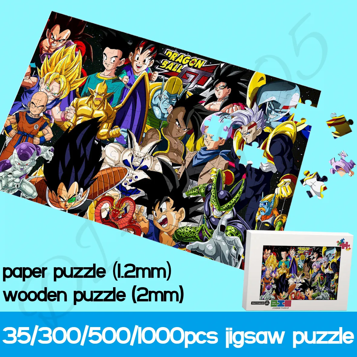 

Dragon Ball Full Characters Jigsaw Puzzles for Adults 35/300/500/1000 Piece Paper and Wooden Puzzles Educational Gifts Handmade