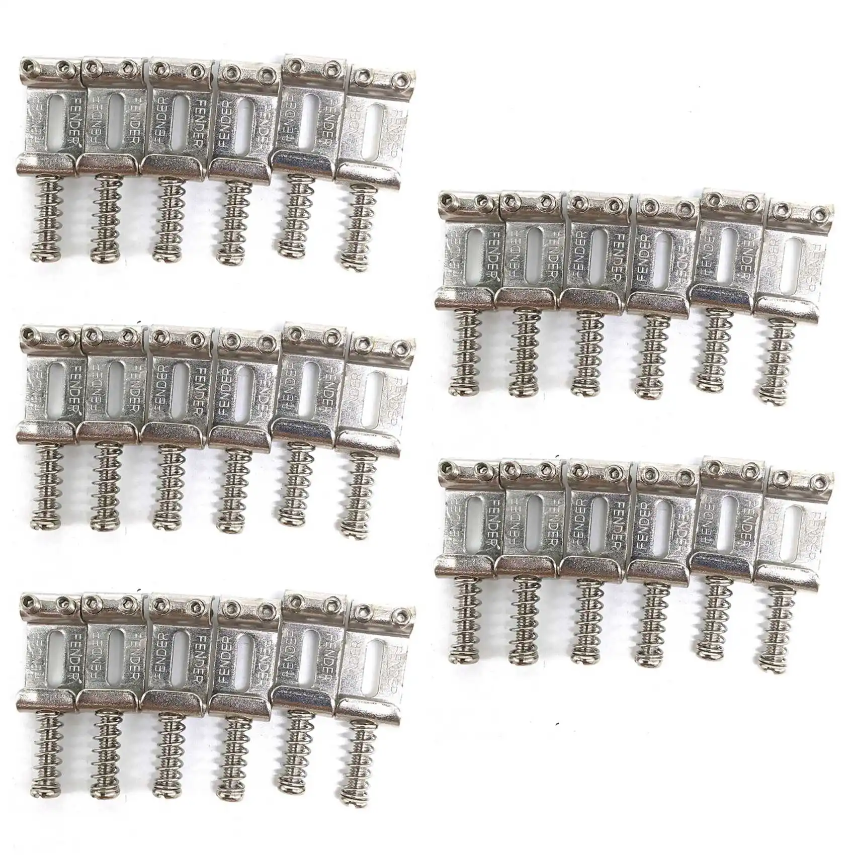 

30 Roller Bridge Pull String Code Electric Guitar Saddle For Stratocaster Telecaster Electric Guitar Accessories Silver