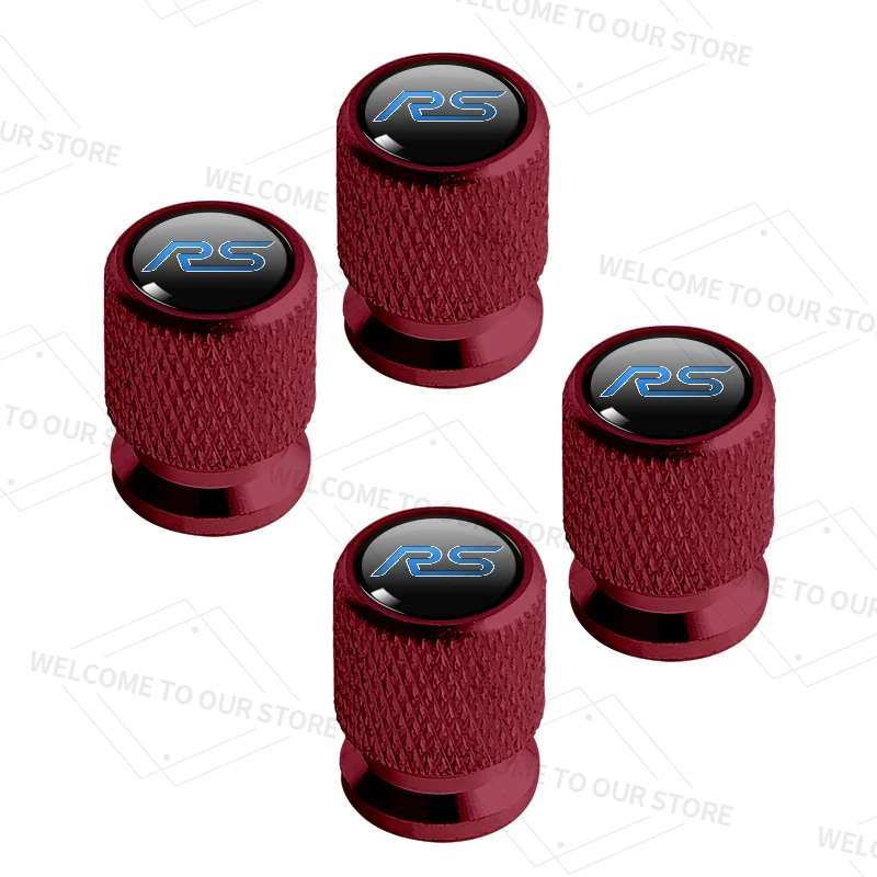 

4 шт./1 компл. логотип RS для ST Line Focus Explorer Transit Bronco EcoBoost автомобильные колпачки клапанов колесные шины защитная крышка штока воздушного шины