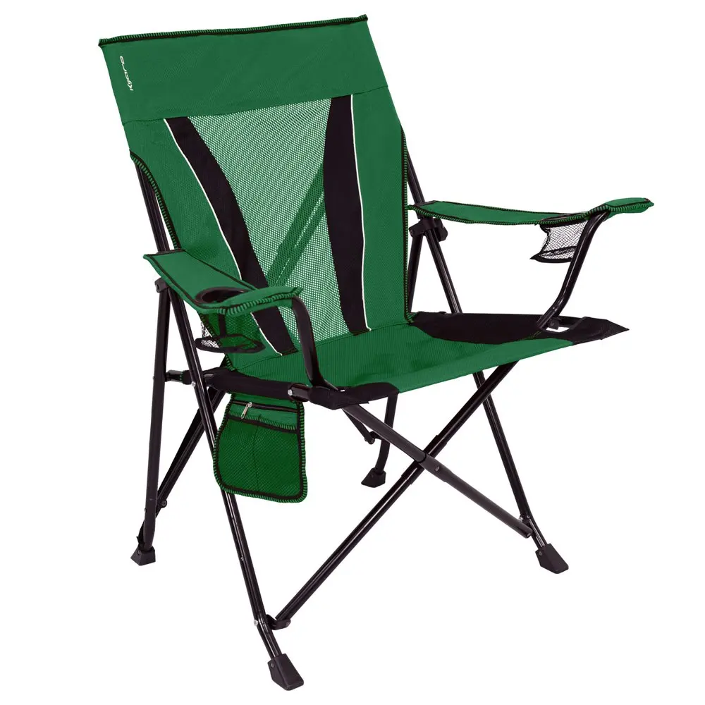 

Jasper Dual XXL Portable Heavy Duty Adult Camping Chair, Green, Open size 28.3 in. L x 39.5 in. W x 40 in” H