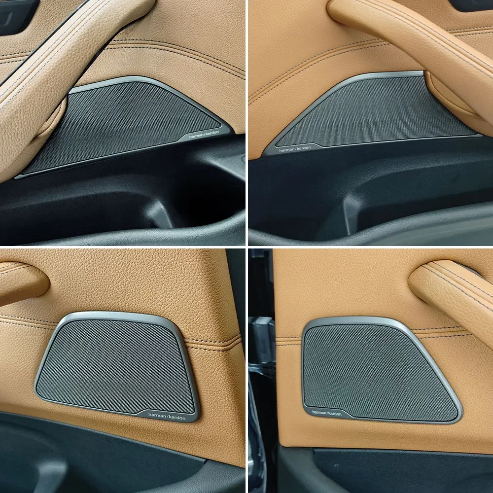 Фото Для BMW G30 G32 5 и 6 серий 520 525 528 535 630i: Накладка на решетку динамика внутренней двери Harman Kardon (аудиосистема) №5