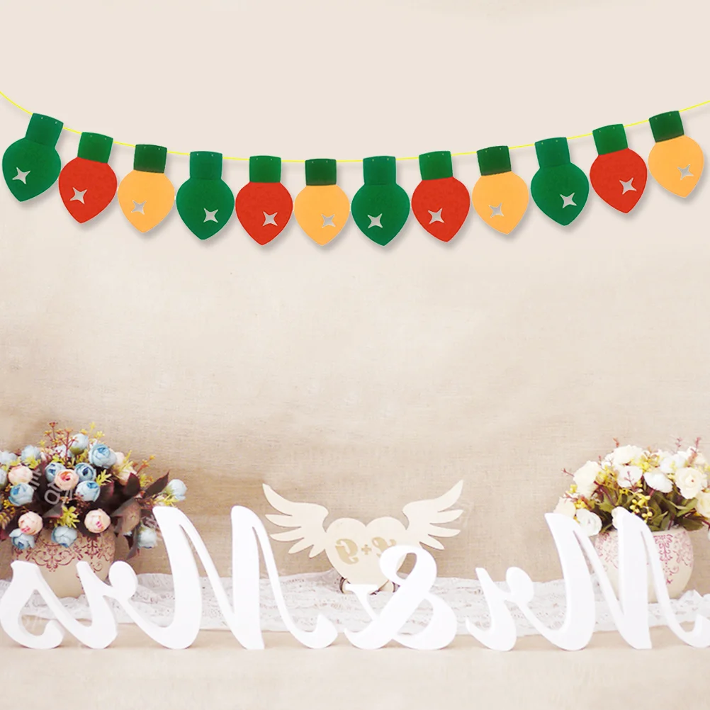 

1pc Banner Christmas Beautiful Decor Party Supplies Garland Flag Photo Props for Christmas